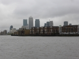 The skyscrapers of the Isle of Dogs were now coming into view.